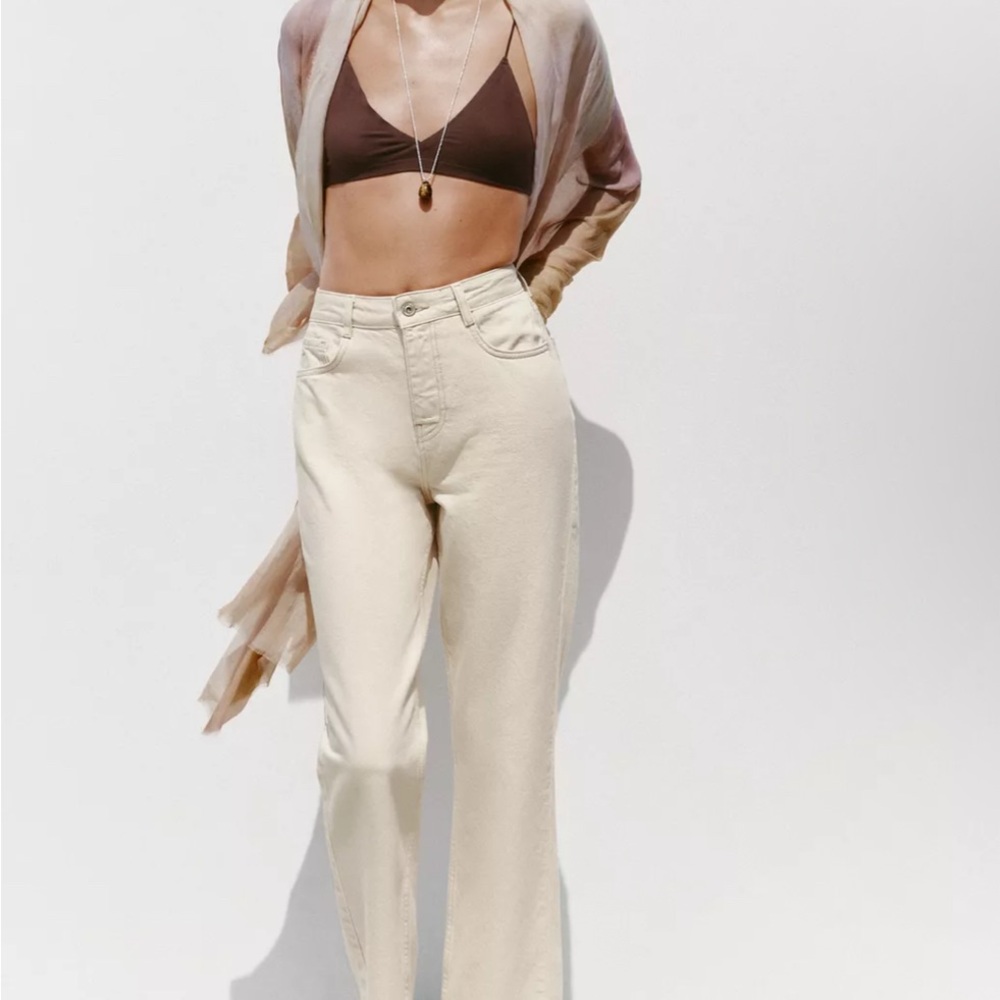 Zara Cream Women Jeans